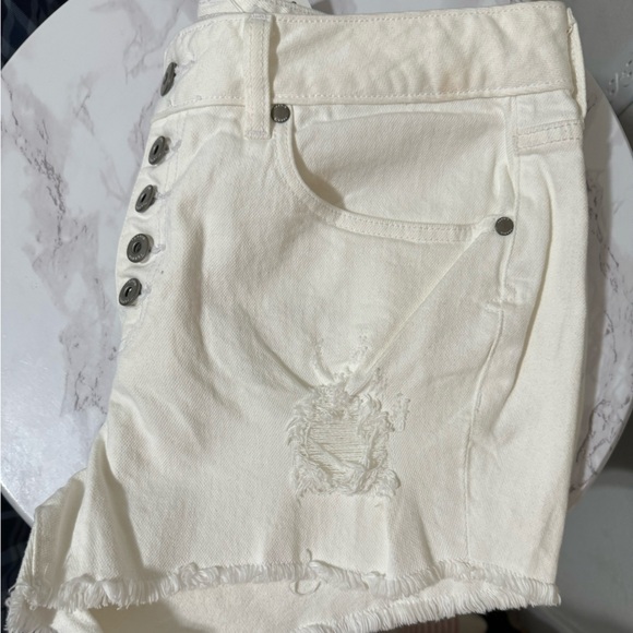 Torrid Women's White Distressed Shorts - Picture 2 of 5